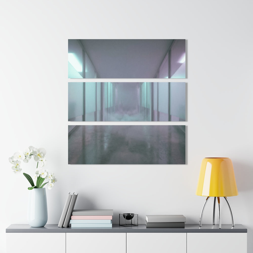 Misty Corridor Acrylic Prints (Triptych) — Landscape |...