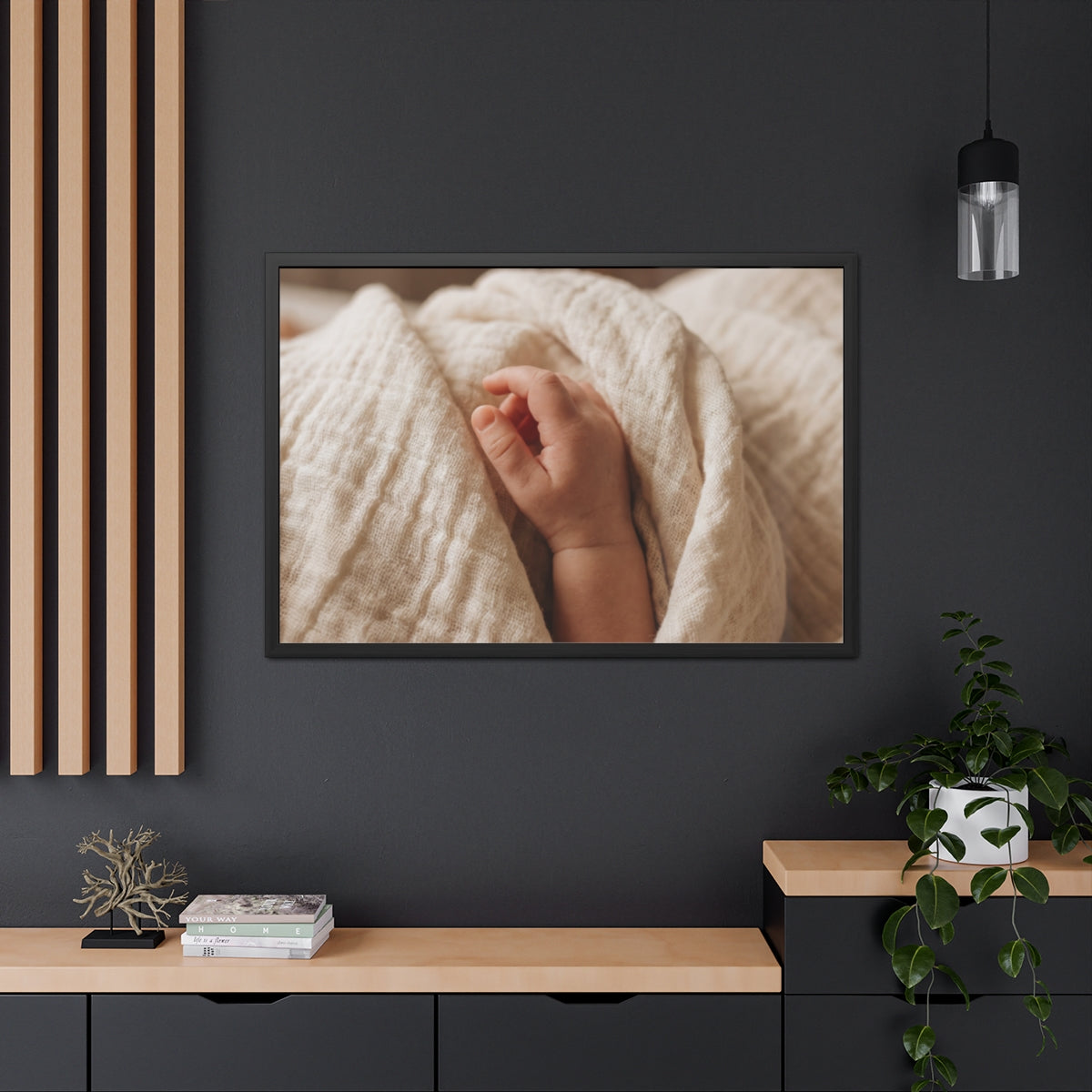 Framed Poster Wall Art - Boho Nursery — Landscape
