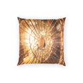Poly Velvet Pillow - Golden Fractures Cinematic Art - Moody...
