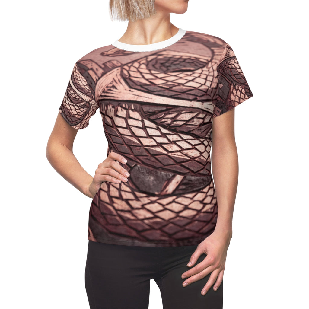 Women's Cut & Sew Tee - Urban Dragon Spire | Echovira...