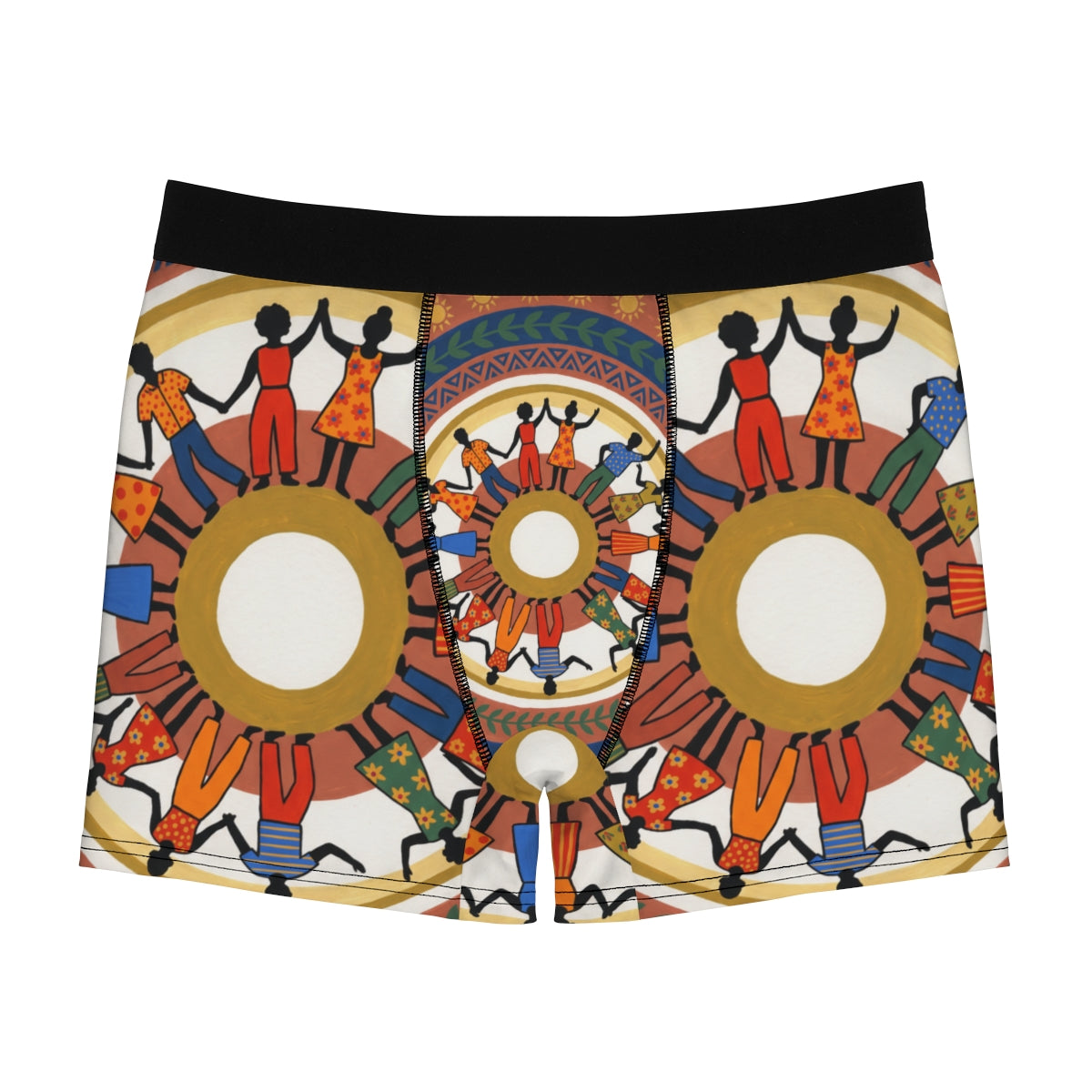 Men's Boxer Briefs - Unity Mandala Folk Art | Echovira...