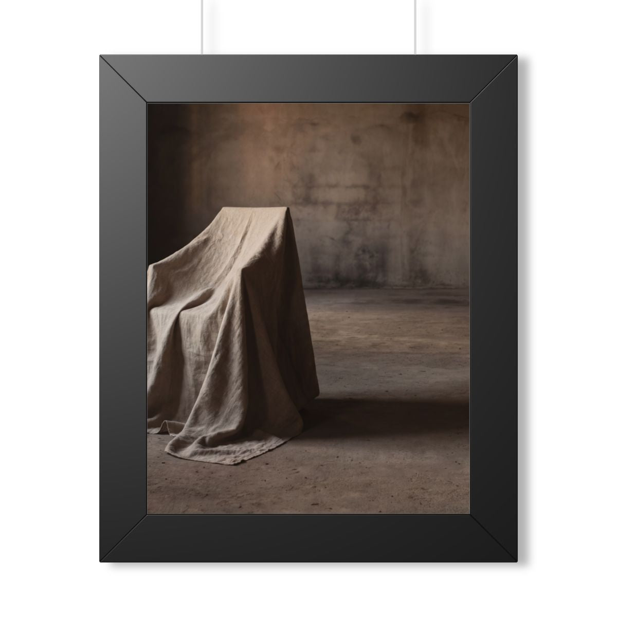 Framed Vertical Poster - Draped Silence Still Life Art... |...