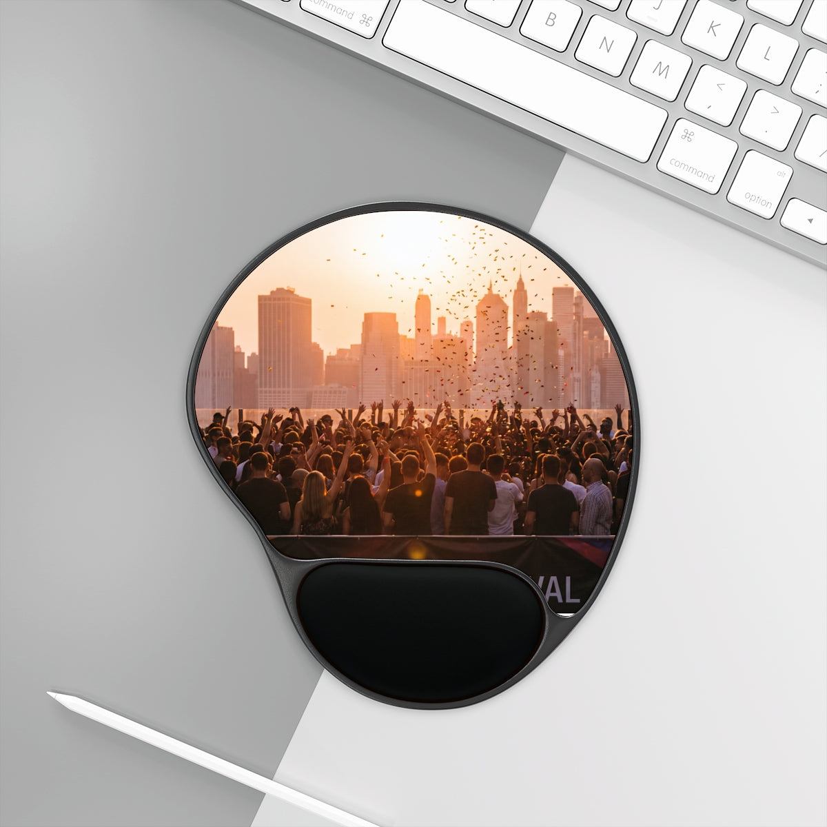Mouse Pad (Wrist Rest) - City Lights | Echovira Gallery