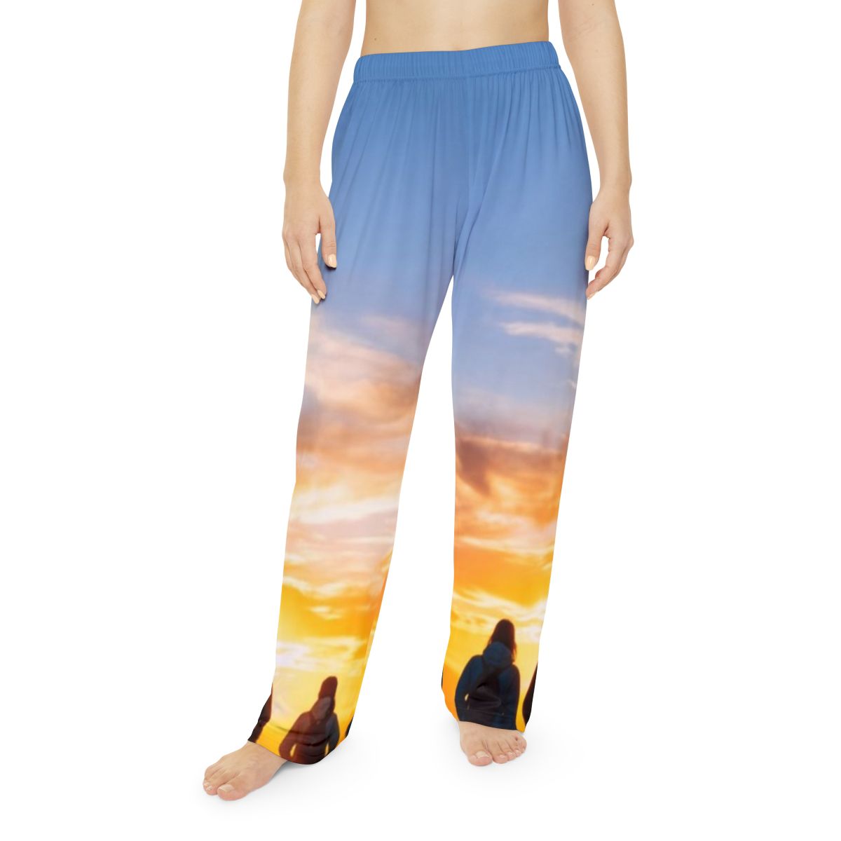 Women's Pajama Pants - Sunset Mountain | Echovira Gallery