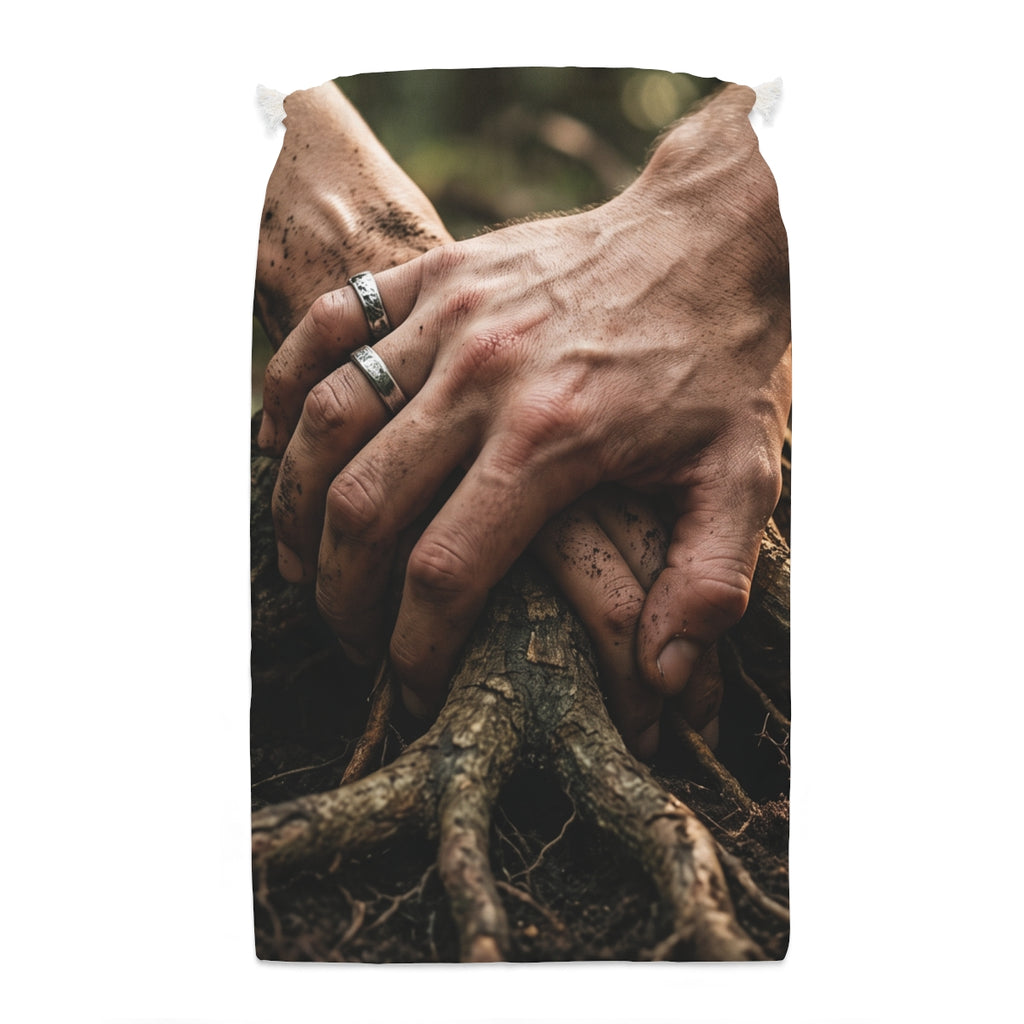 Forest Roots Sack with Earth Art