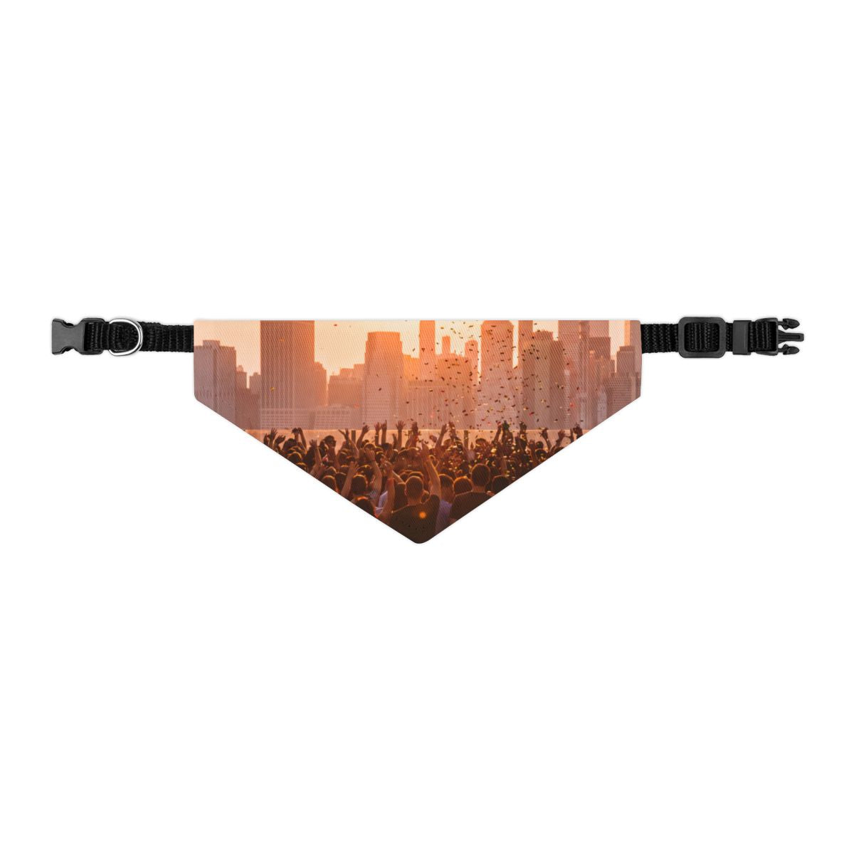 Pet Bandana Collar - City Lights | Echovira Gallery