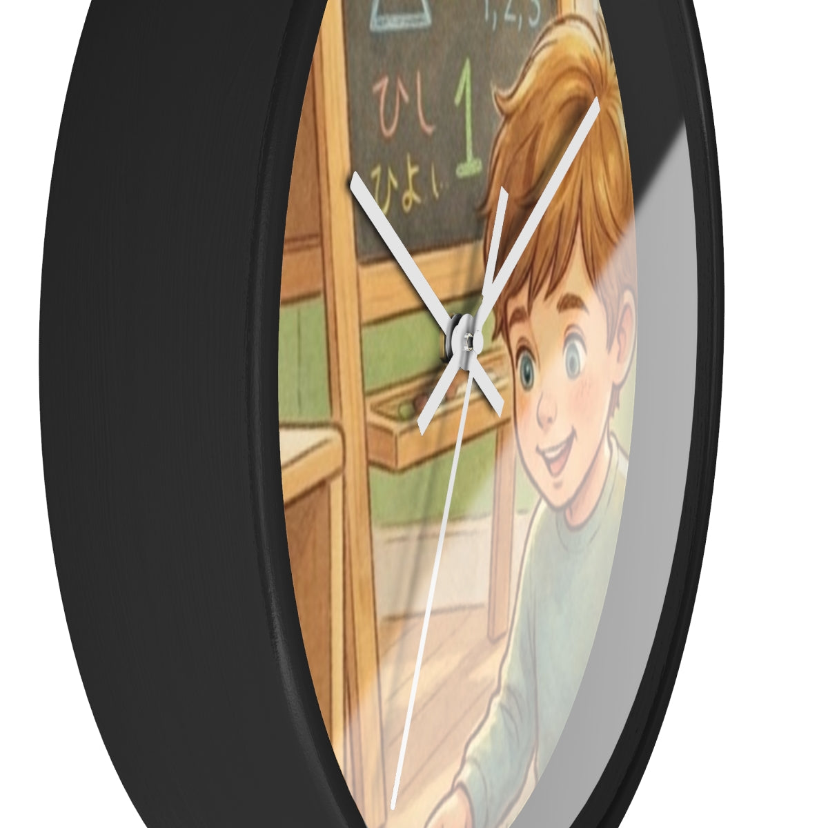 Wall Clock - Curious Reader Storybook Art Print | Echovira...