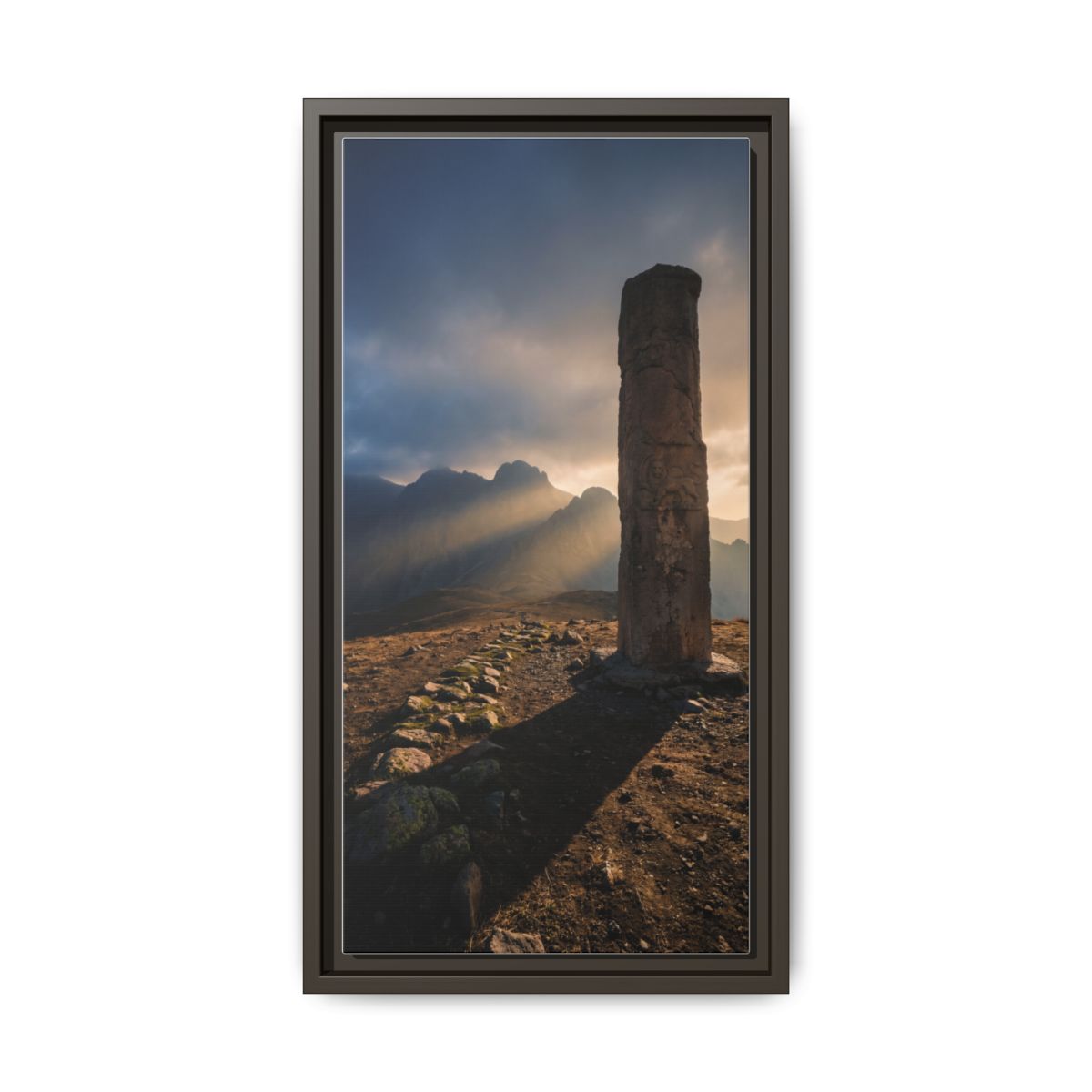 Framed Matte Canvas - Sun Peak
