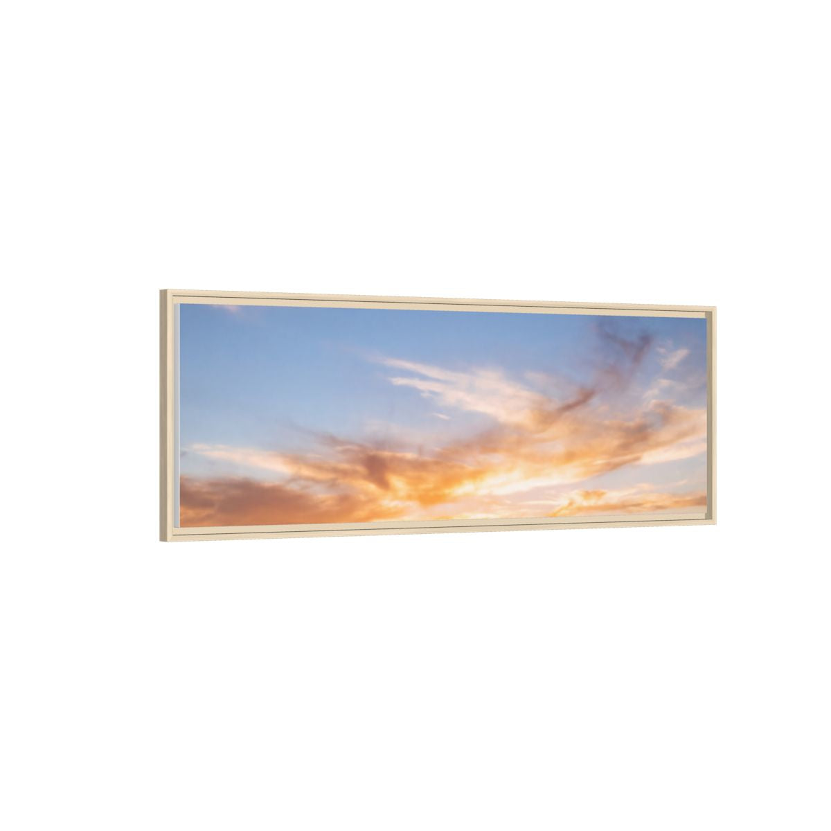 Framed Canvas - Sunset Silhouette