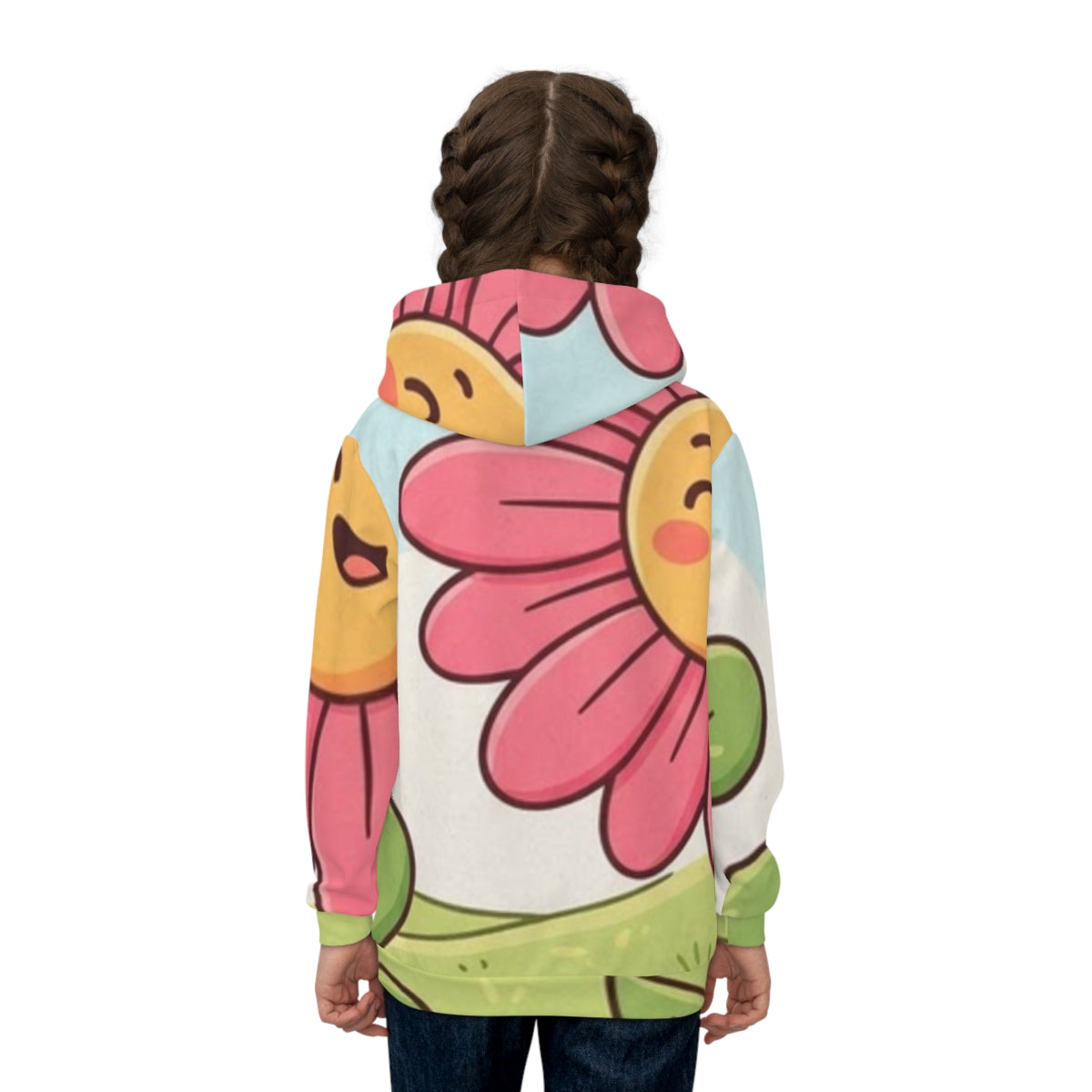 Children's Hoodie - Sunny Daisy Meadow | Echovira Gallery