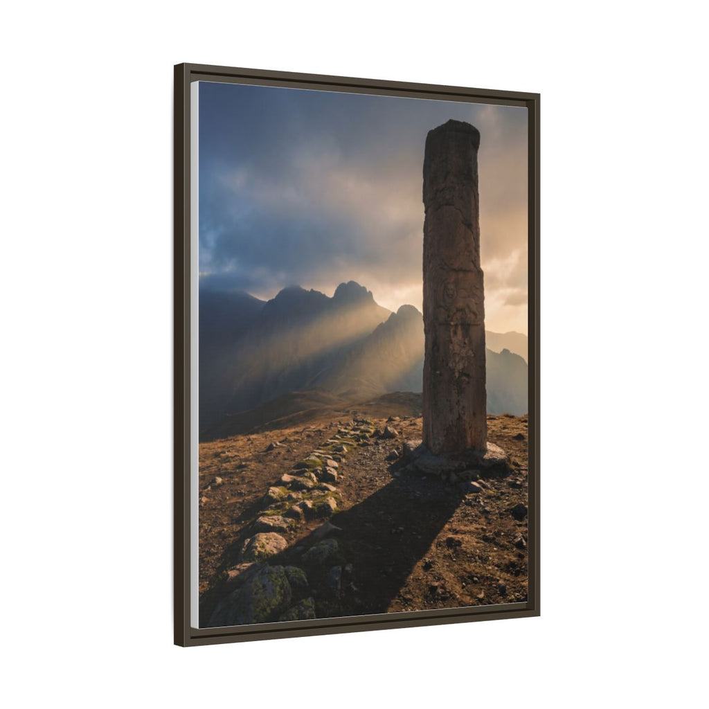 Framed Matte Canvas - Sun Peak
