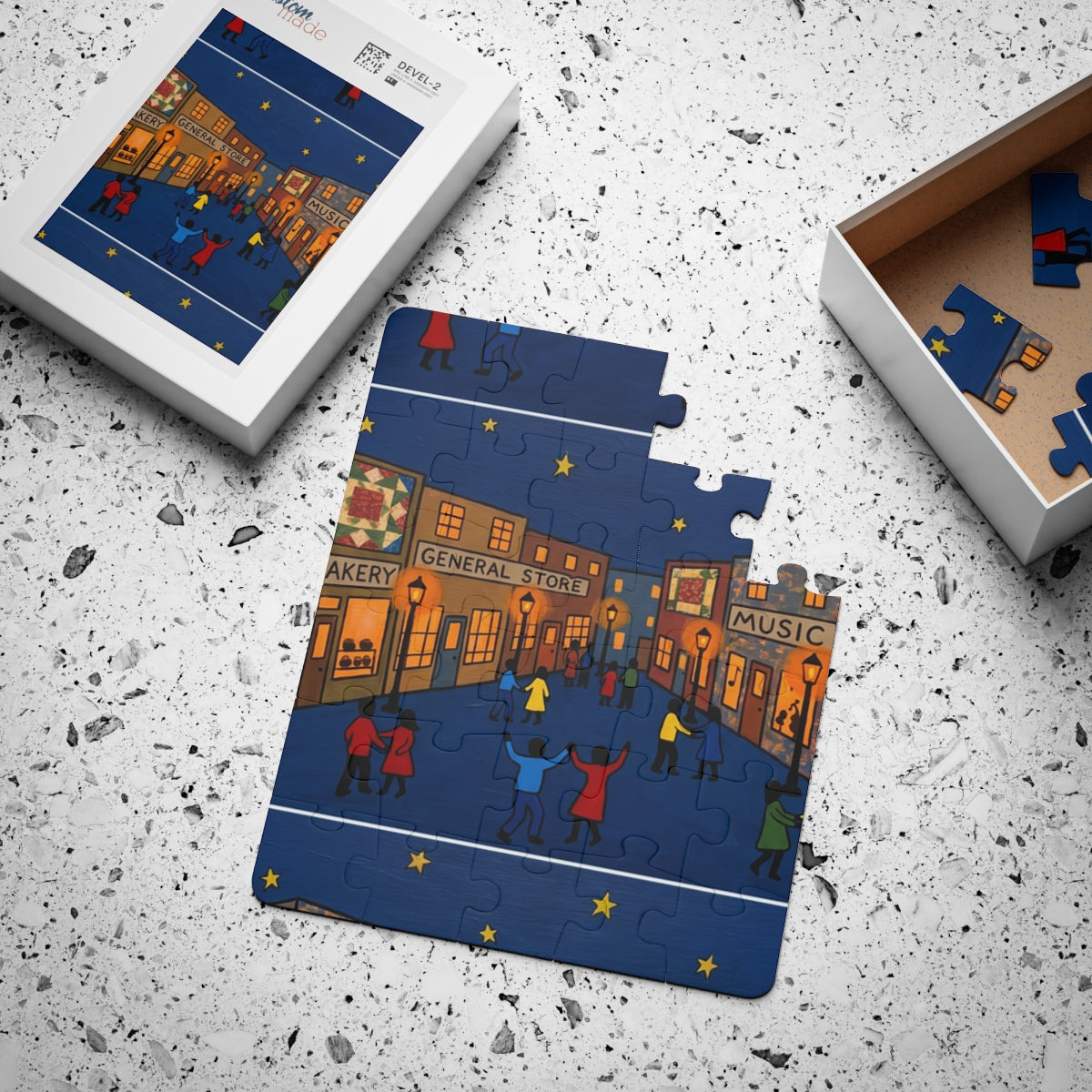 Kids' Puzzle (30-Piece) - Starlit Town | Echovira Gallery