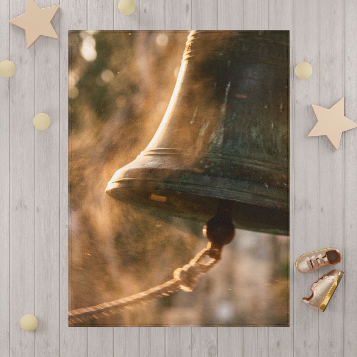 Antique Church Bell Toddler Blanket