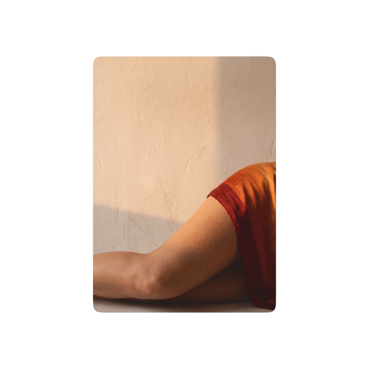 Poker Playing Cards - Amber Light Reclining Silhouette |...