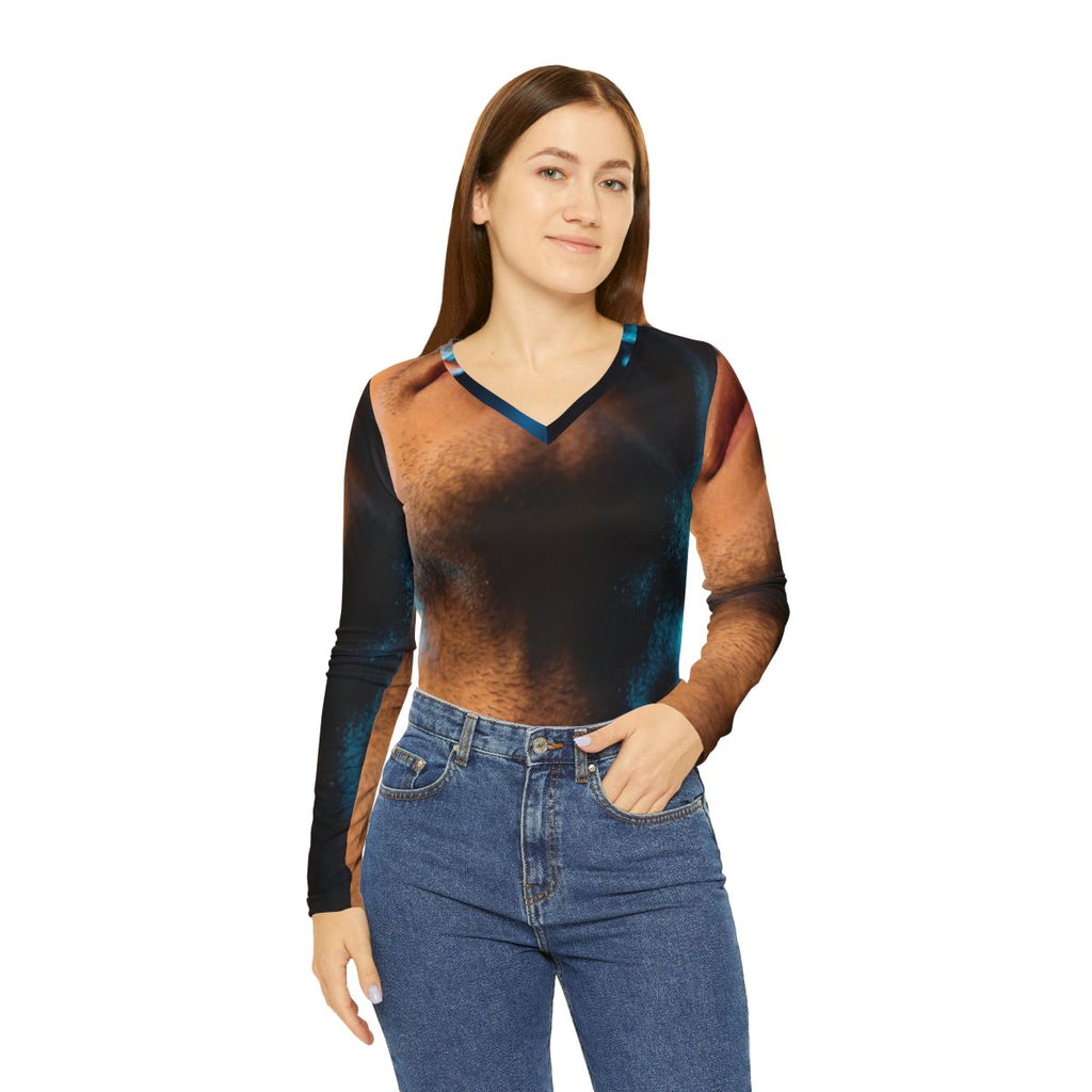 Women's V-neck Shirt - Neon Edge