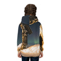 किड्स विंटर कॉटेज ऑरोरा नाइट Hoodie