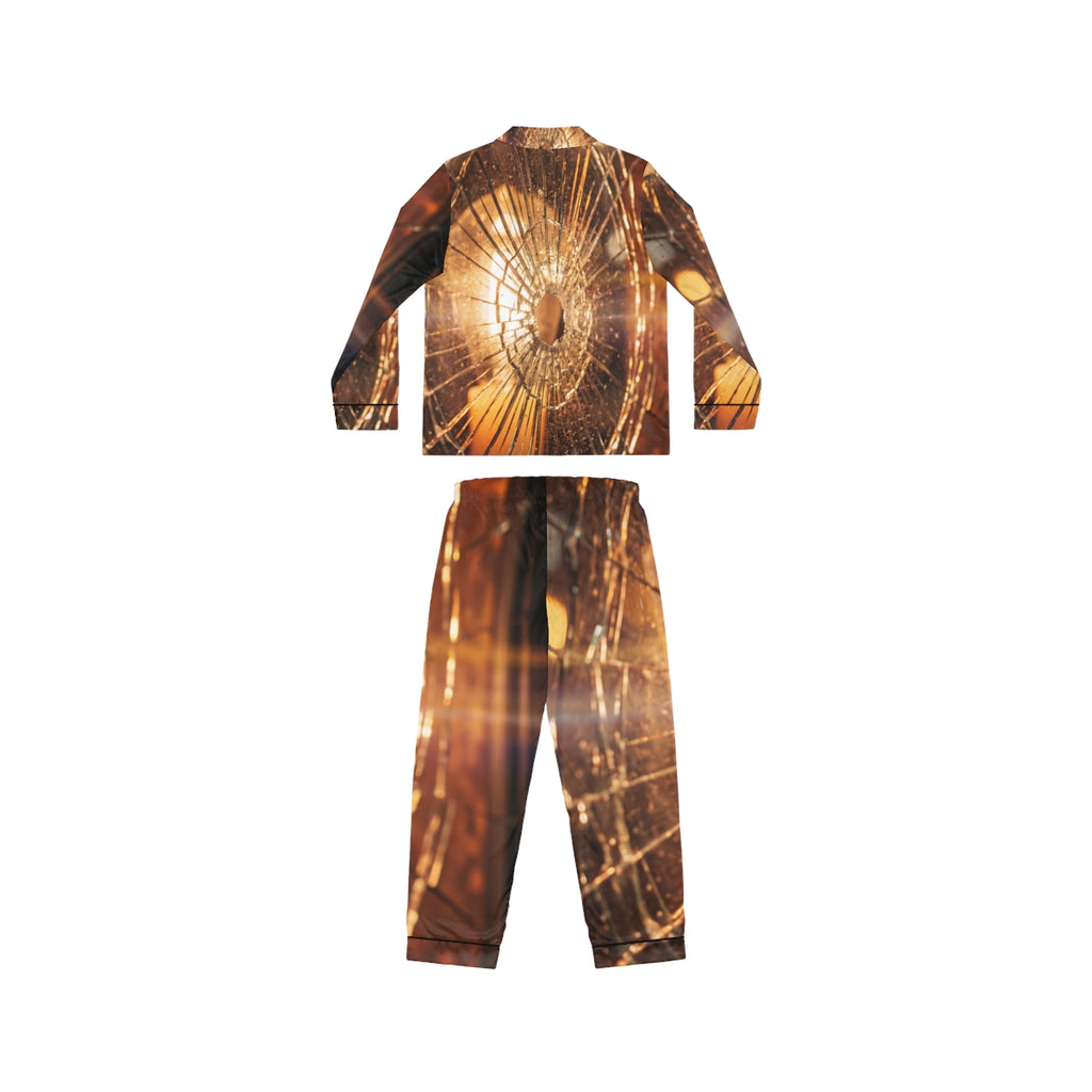 Women's Satin Pajamas - Cinematic Tension