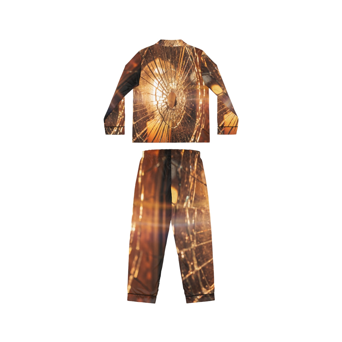Women's Satin Pajamas - Cinematic Tension
