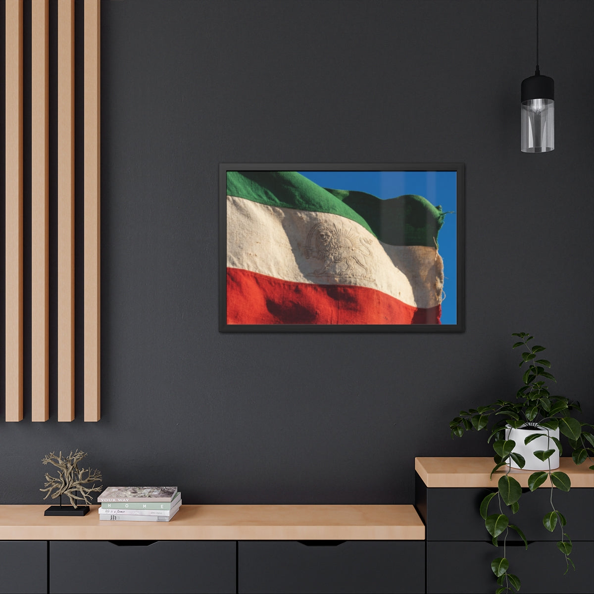 Framed Wall Art - Heritage Flag — Landscape