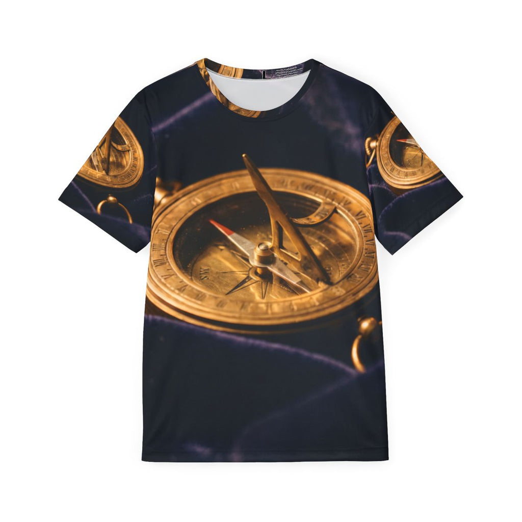 Men's Sports Jersey Brass Sundial Art