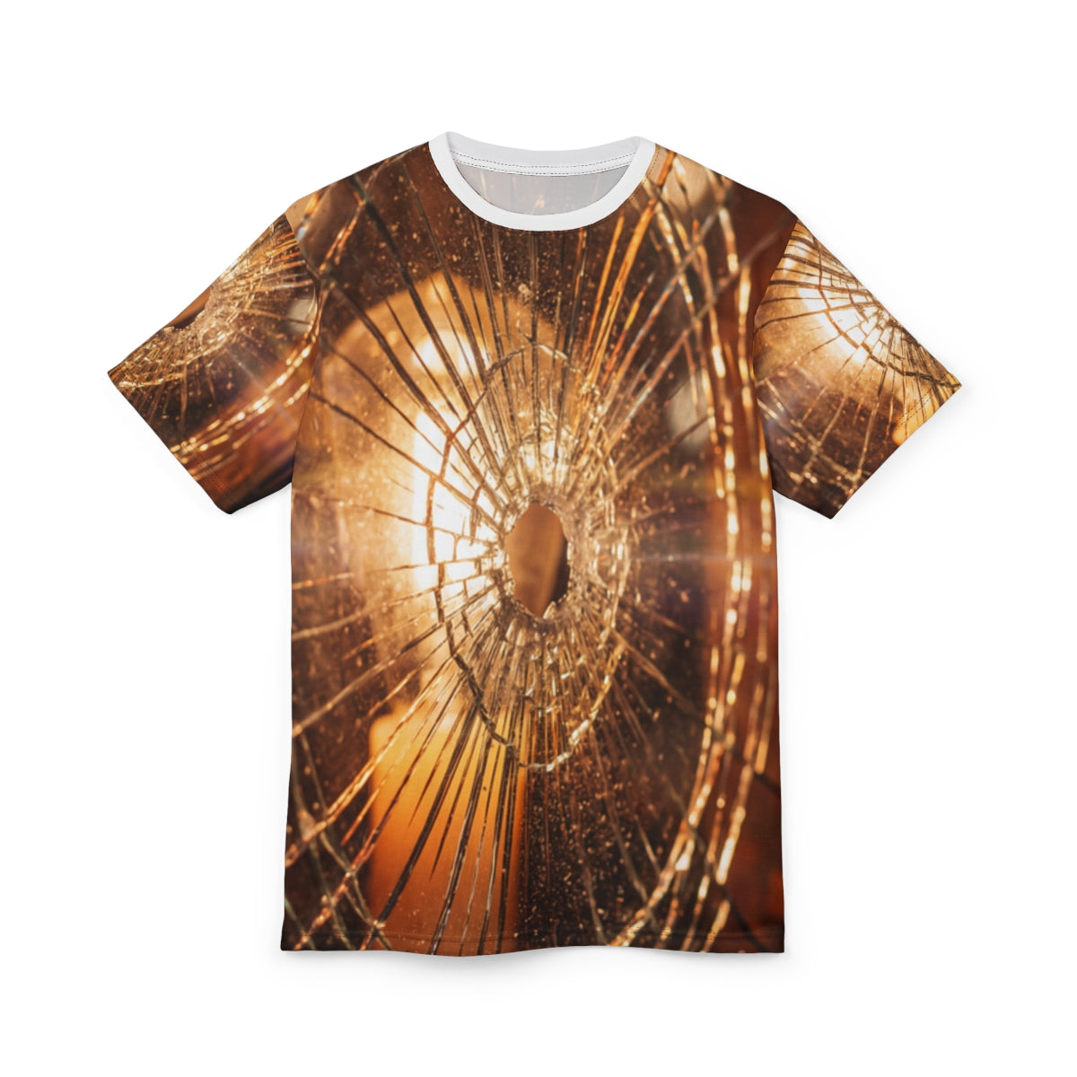 Unisex Cut & Sew Tee - Shattered Gold | Echovira Gallery
