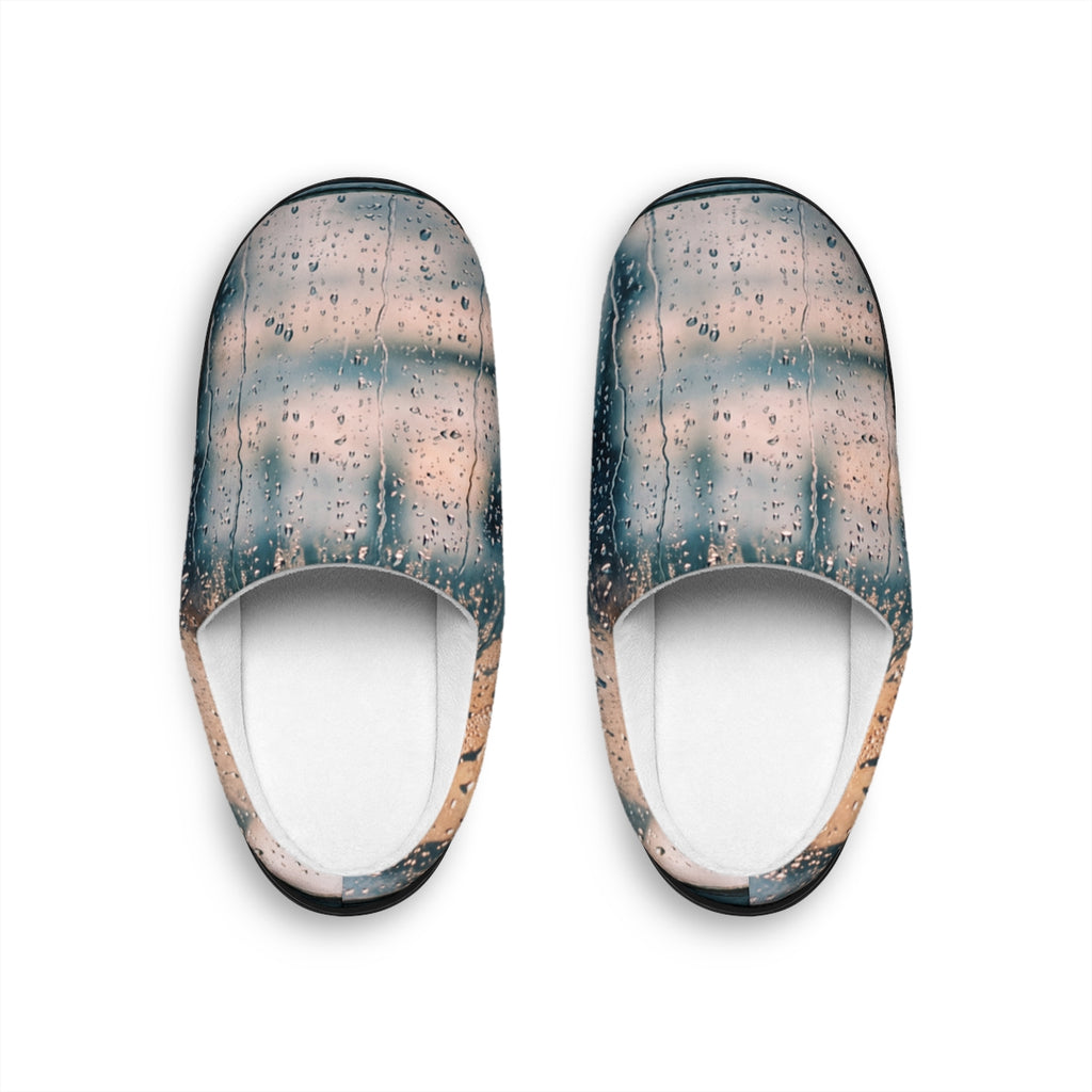 Women's Indoor Slippers - Rainy Morning Sliders | Echovira...