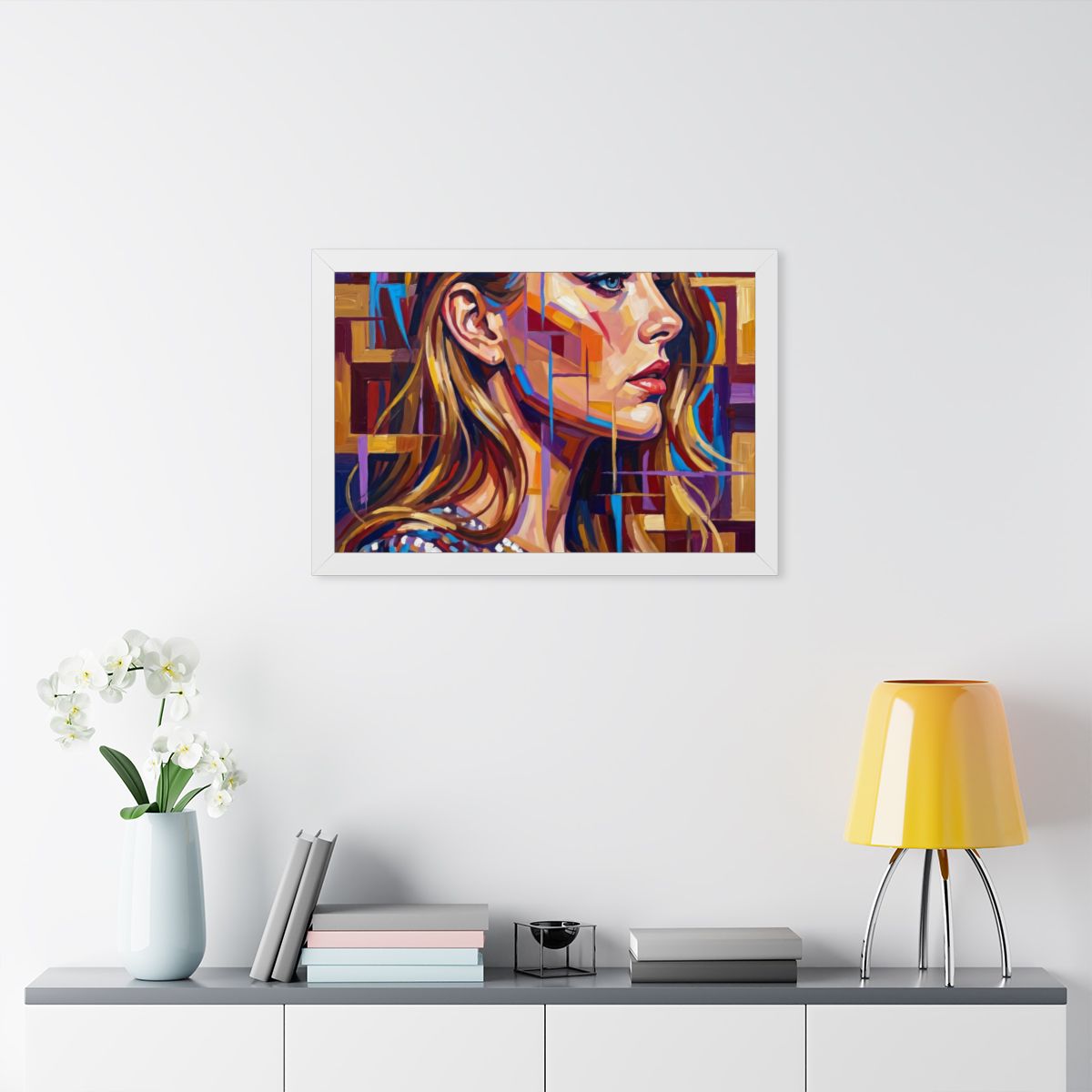 Framed Horizontal Poster - Shattered Elegance (14×11, 16×12...