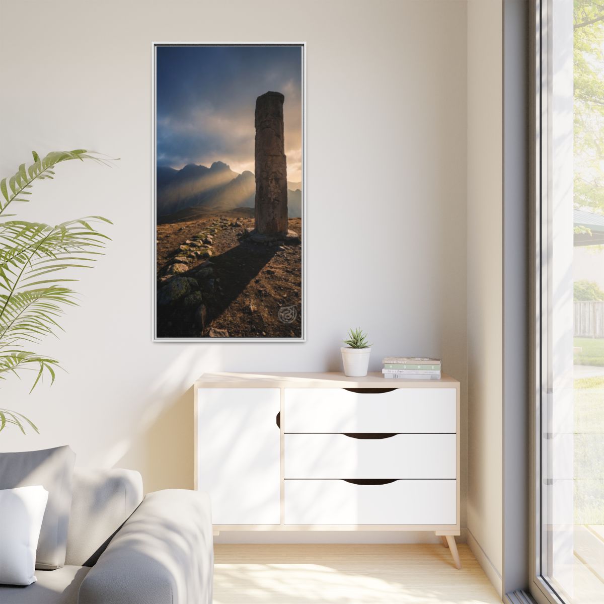 Matte Canvas, Framed - Mystic Monolith Ancient Persian... |...