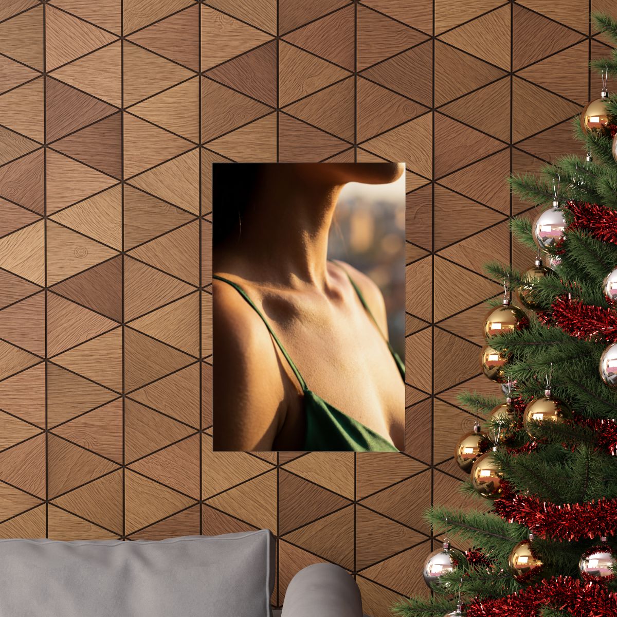Matte Vertical Posters - Golden Hour Glow - Minimalist... |...