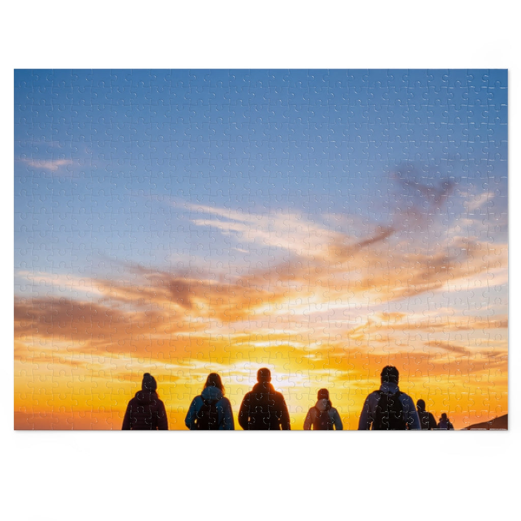 Jigsaw Puzzle with Tin - Epic Dawn Trek