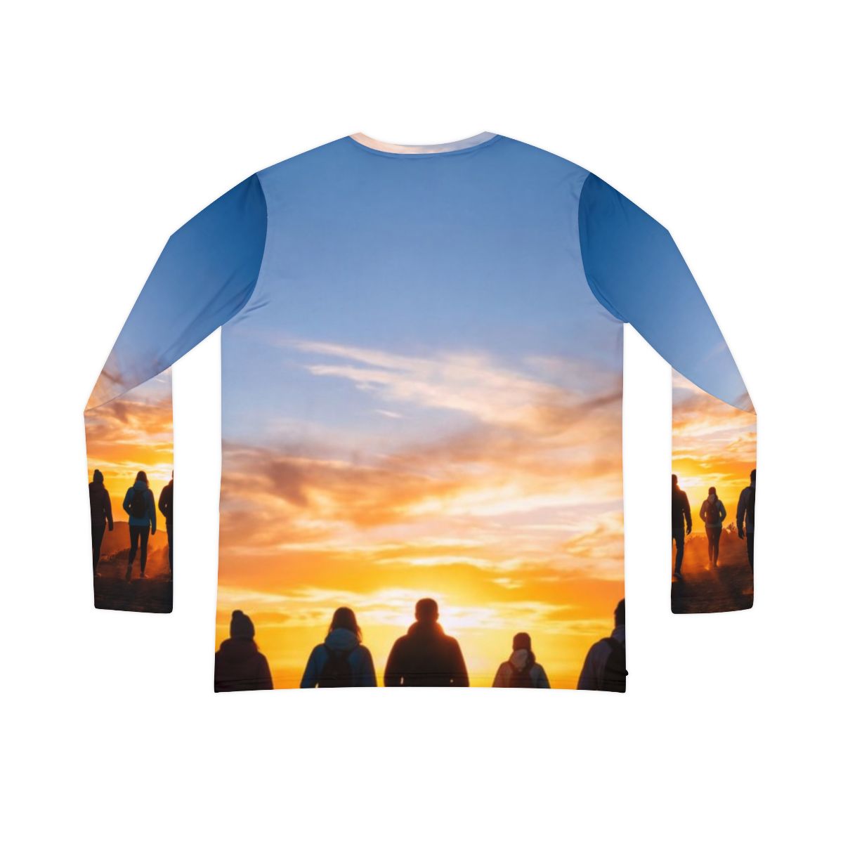 Women's V-Neck Shirt - Sunset Mountain | Echovira Gallery