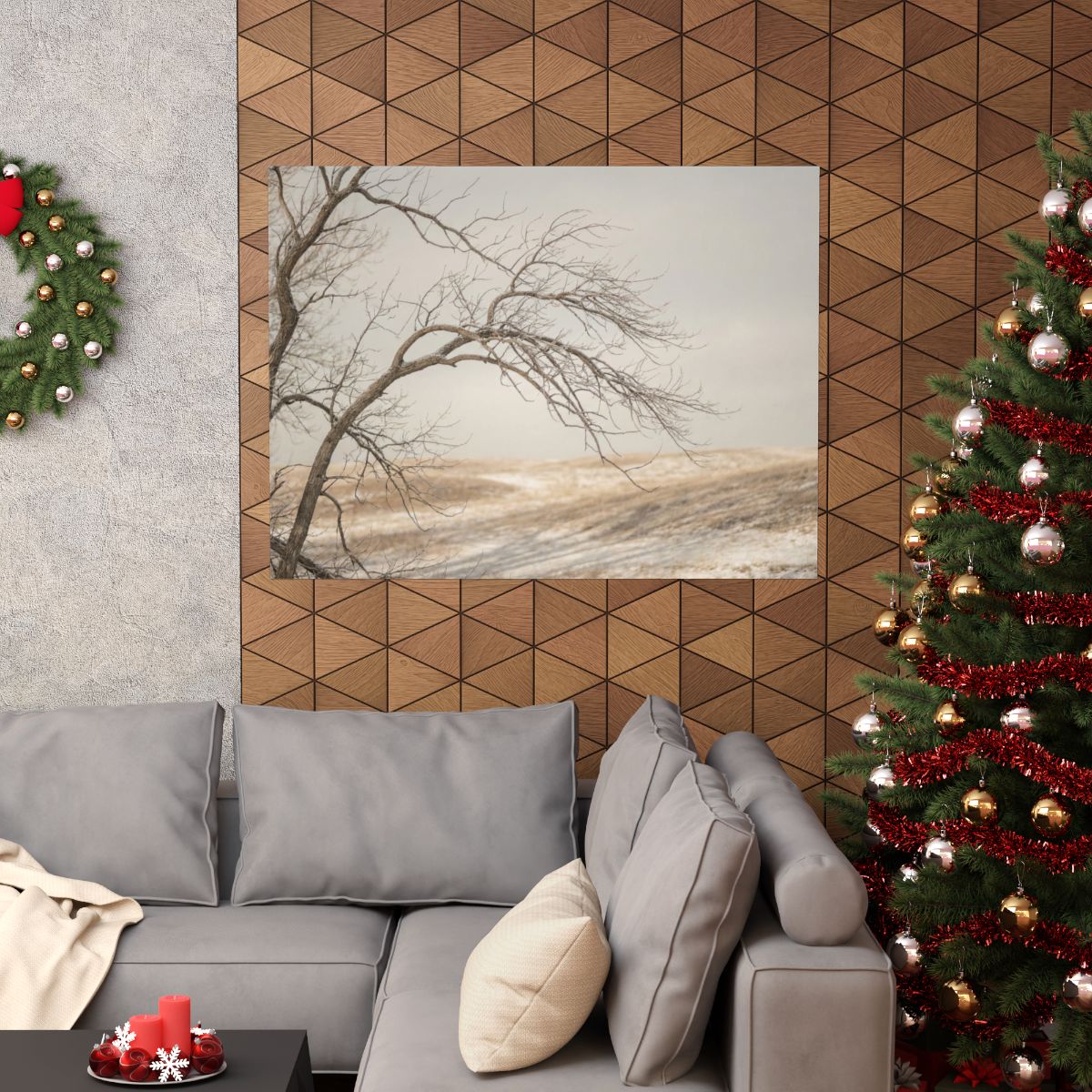 Matte Horizontal Posters - Winter Branch Solitude Landscape...