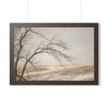 Framed Horizontal Poster - Winter Branch Solitude Landscape...