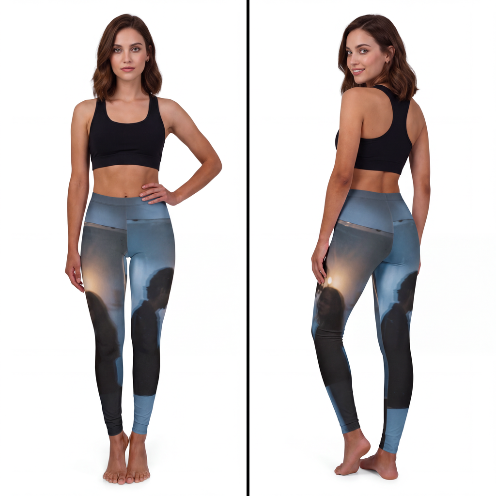 Women's Casual Spandex Leggings - Midnight Shadow Spandex......