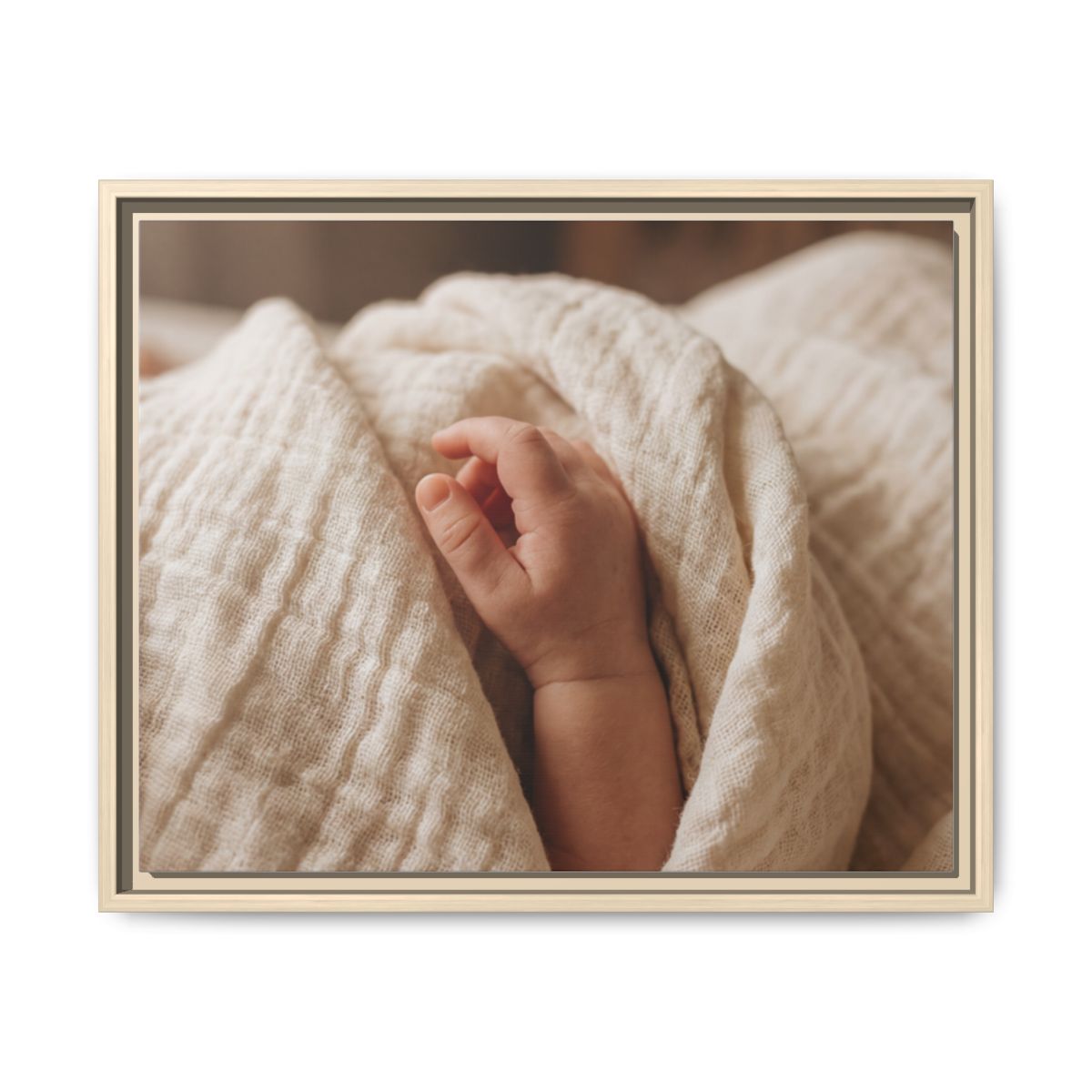 Framed Matte Canvas - Neutral Nursery — Natural / 1.25"