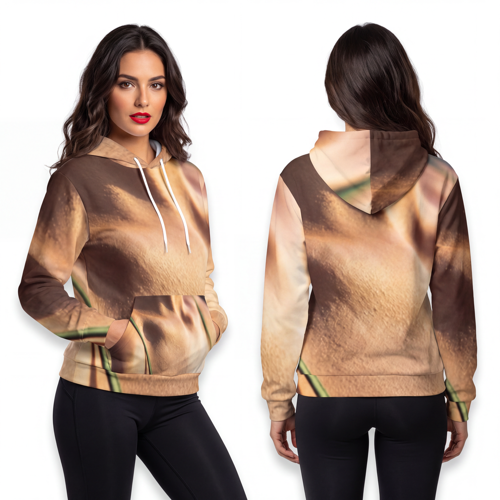 Golden Hour Fashion Hoodie - Emerald Sunset Cozy | Echovira...