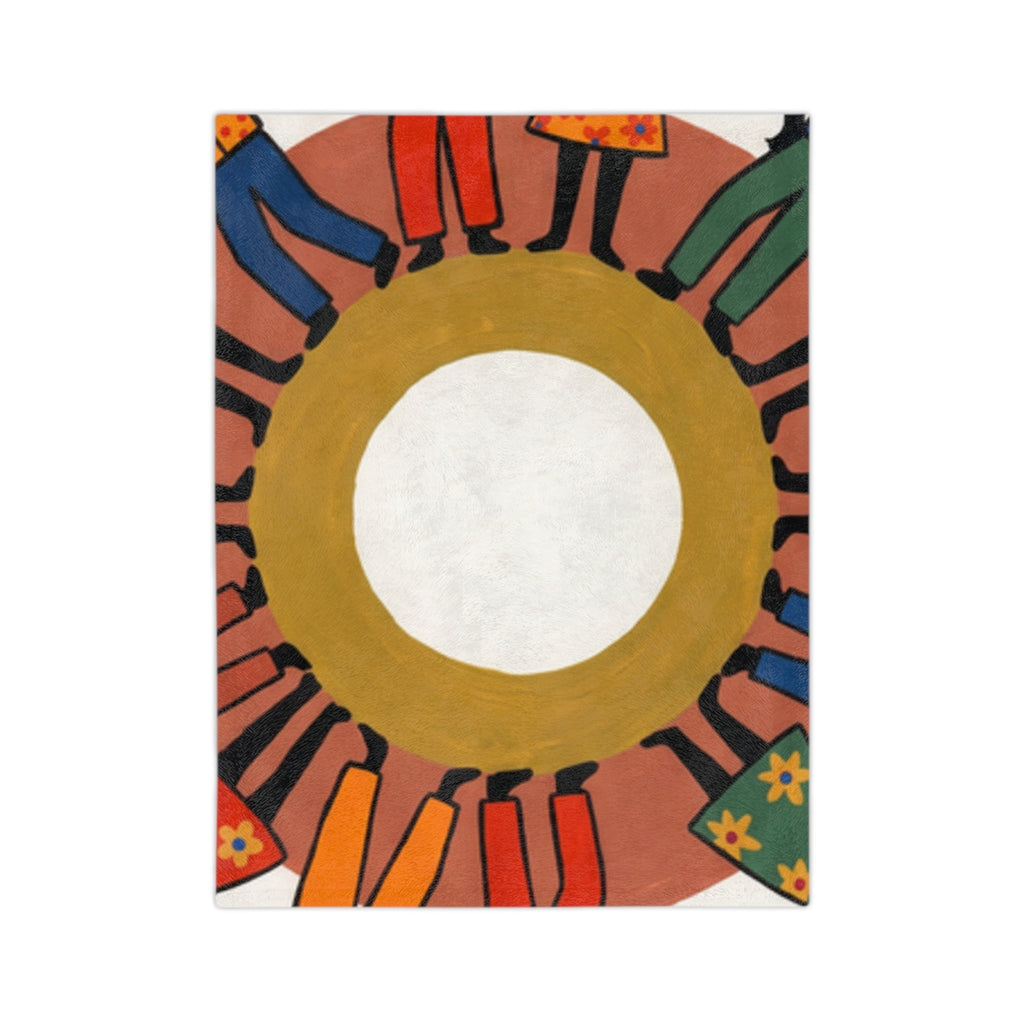 Velveteen Microfiber Blanket - Unity Mandala | Echovira...