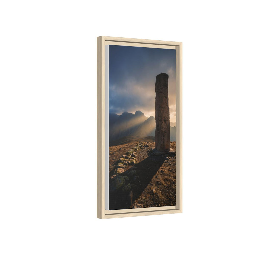Framed Matte Canvas - Sun Peak