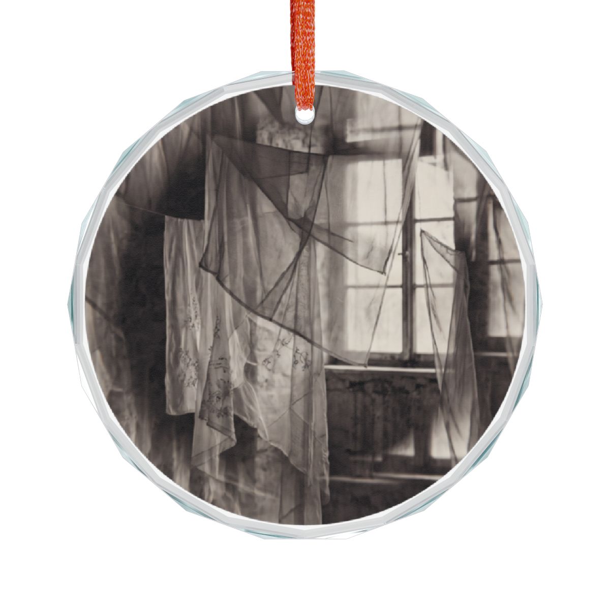 Crystal Glass Ornament - Spectral Veils | Echovira Gallery