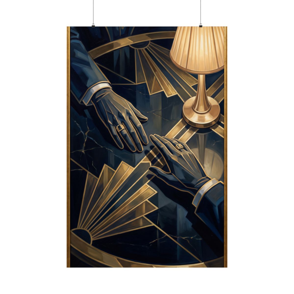 Matte Vertical Posters - Speakeasy Noir (8×10 & 36×54) |...