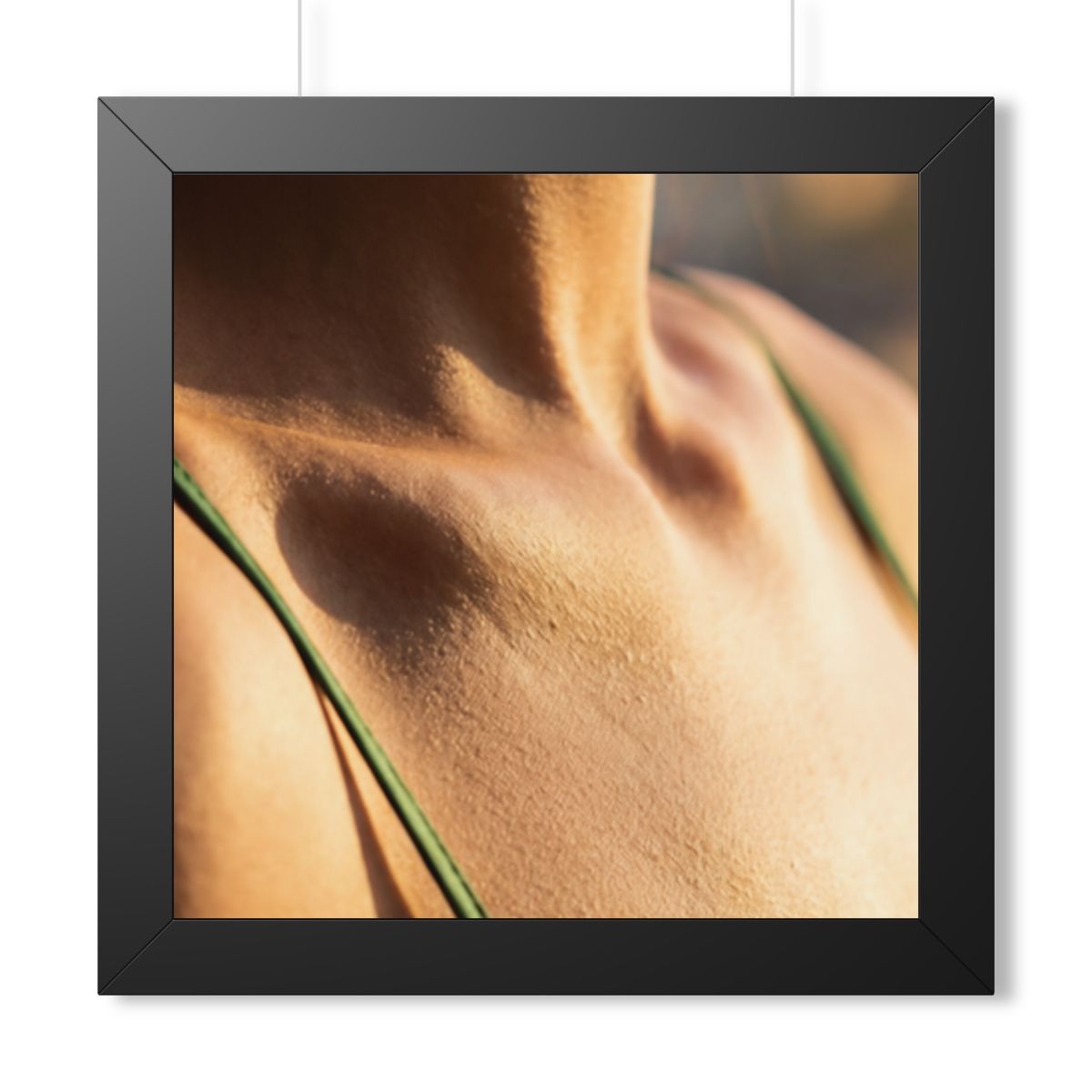 Framed Vertical Poster - Golden Hour Glow - Minimalist... |...