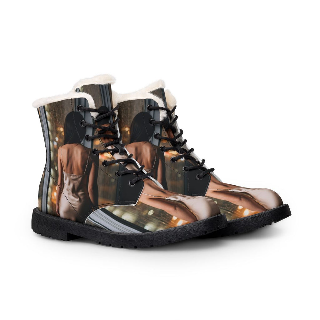 Women's Fur Boots - Winter Night Style