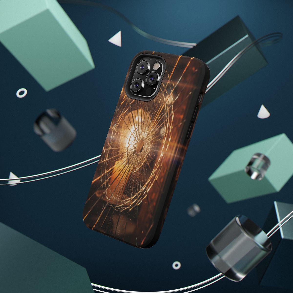 Impact-Resistant Case - Moody Fractured Glass— sizes part 1/2