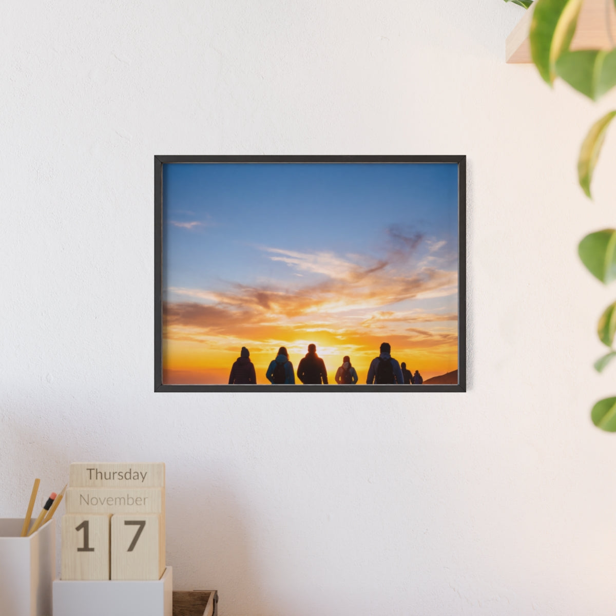 Posters with Wooden Frame - Sunrise Journey