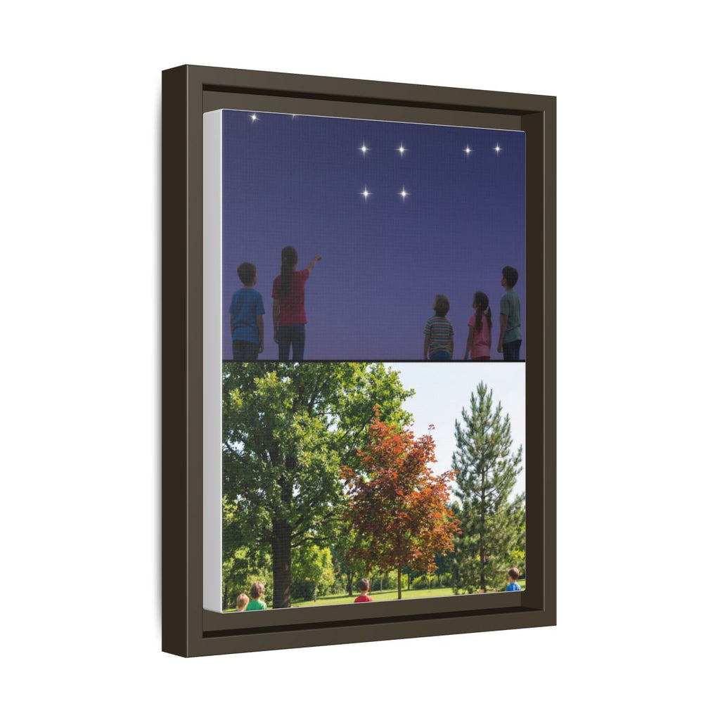 Framed Matte Canvas - Discovery — Espresso / 1.25"
