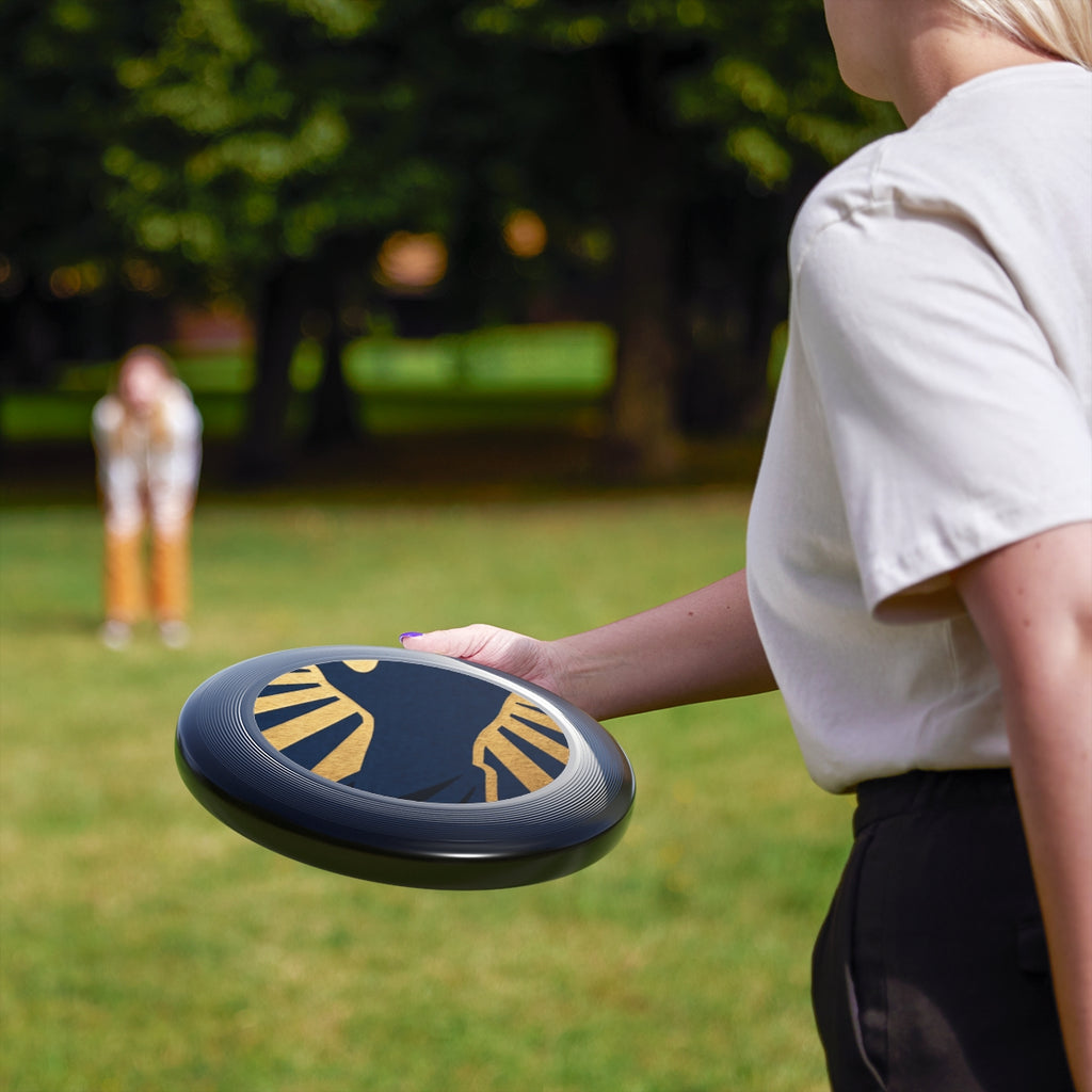 Wham-O Frisbee with Celestial Gold Art
