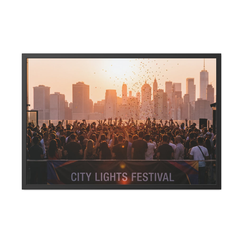 Framed Poster - City Lights Festival (10×8, 12×8, 11×9... |...