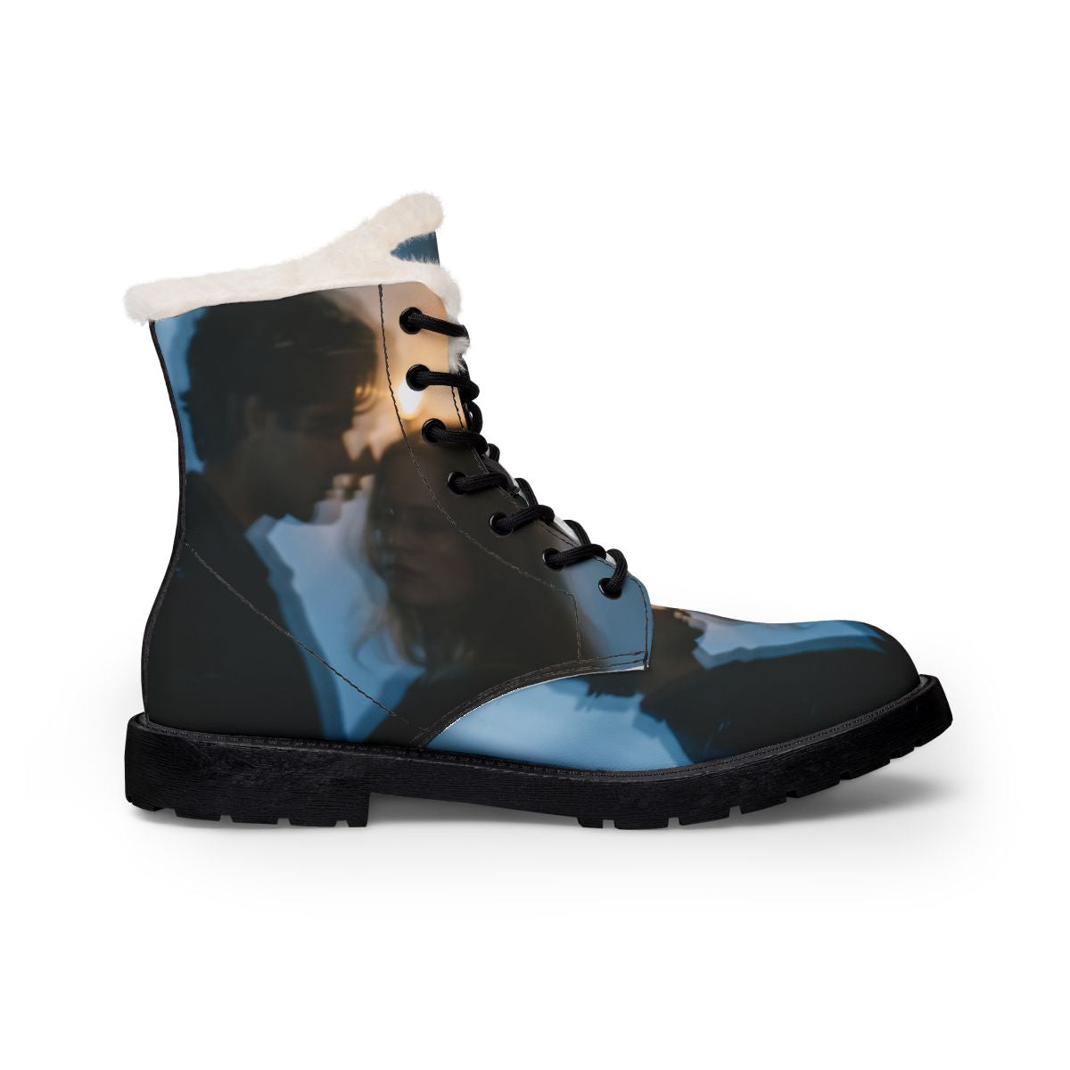 Midnight Reflections Men's Boots - Cinematic Leather Boots |...