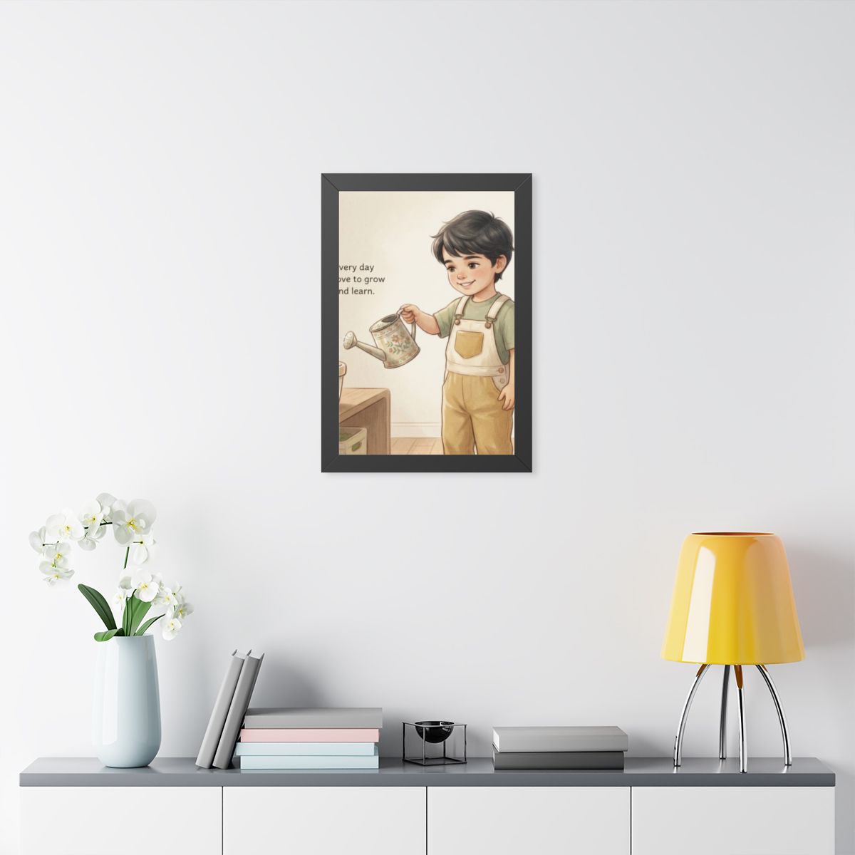 Framed Vertical Poster - Daily Growth Art — Black (11×14......