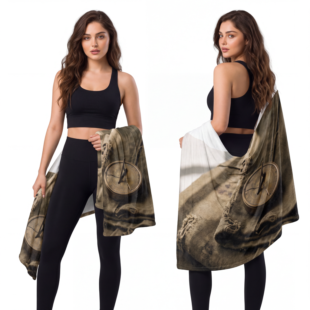 Velveteen Blanket - Sundial Relic | Echovira Gallery